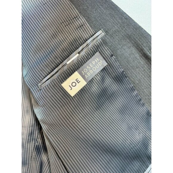 Joseph Abboud Men's Two Button Blazer Jacket Stretch Size 44S Gray Long Sleeve - Picture 3 of 16
